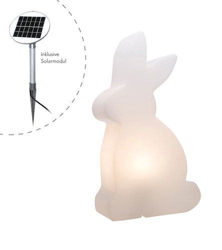 8 seasons design Solar LED-Dekoleuchte Shining Rabbit 50 cm