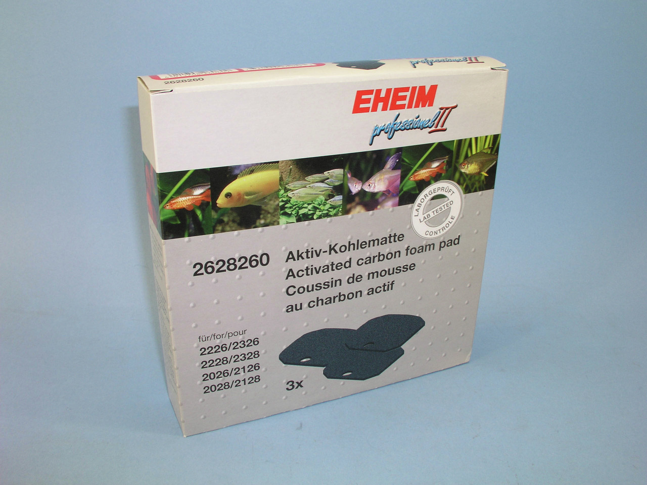 EHEIM 2628260 Aktivkohlematte (3 Stück) für eXperience 350 (2426)