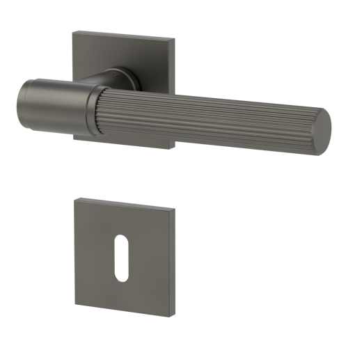 Griffwerk VAYA 136 ARIS fast2fix Fast2Fix Rosetten eckig Buntbart Kaschmirgrau