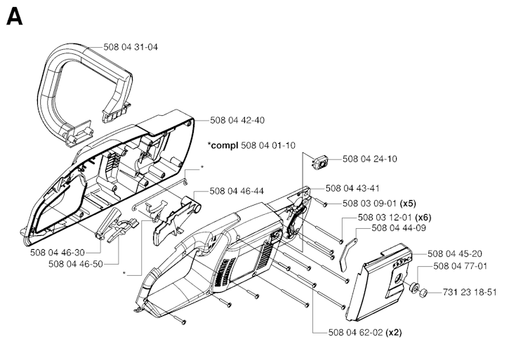 Husqvarna Motorsägen elektrisch 20061900001 317 EL