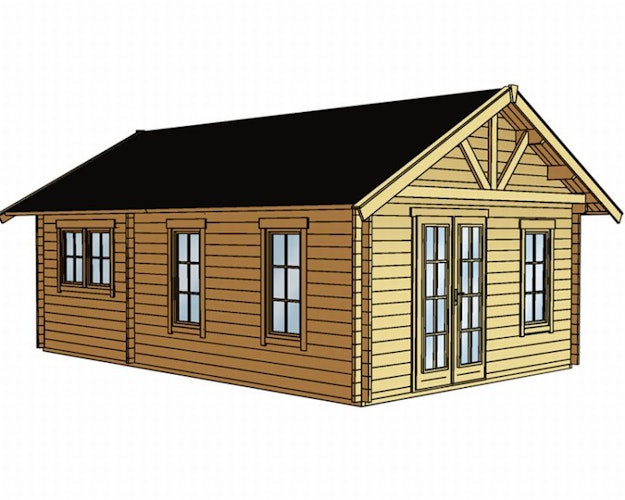 Skan Holz 45 mm Blockbohlenhaus Bern 4