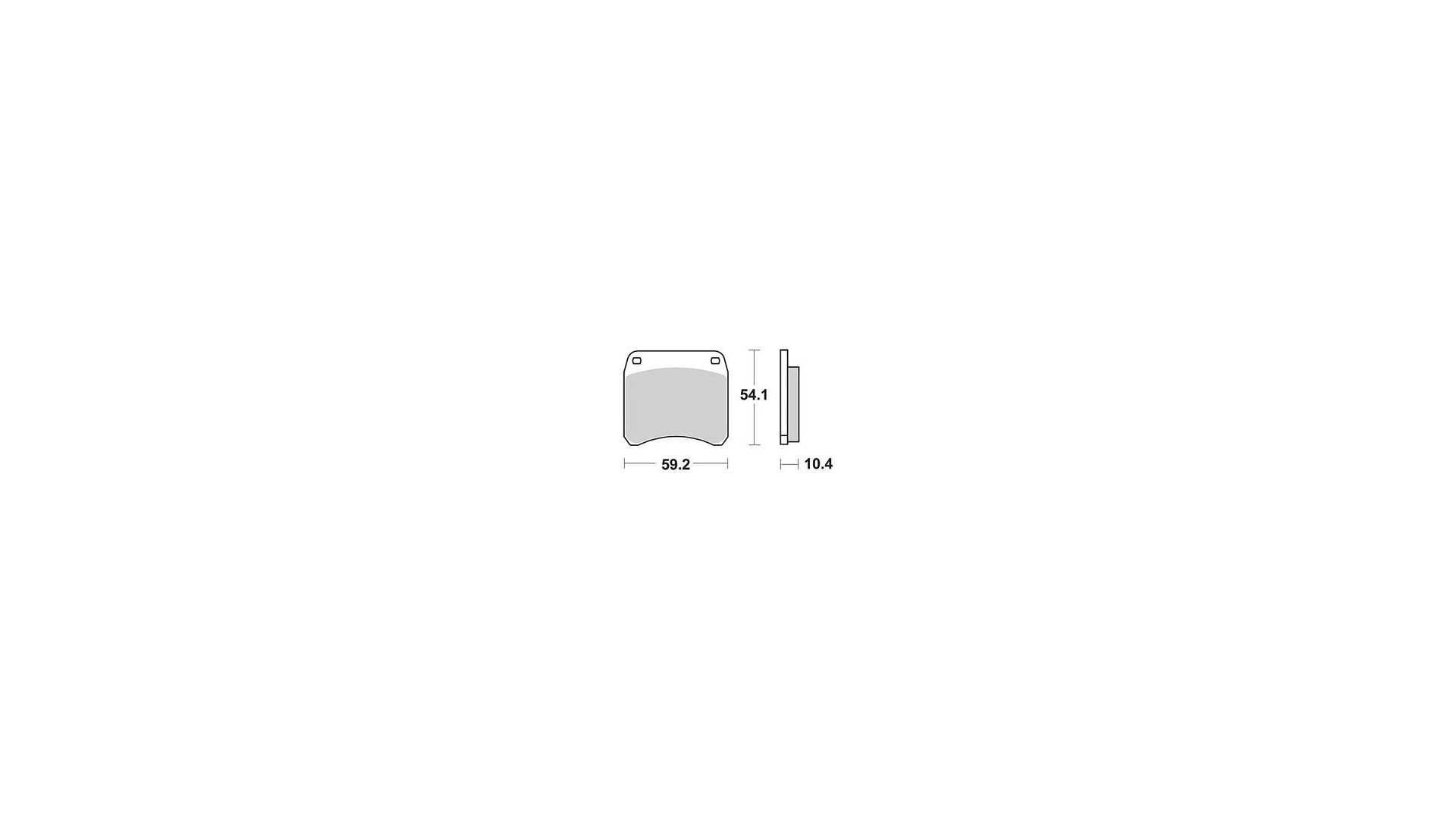 TRW Bremsbelag MCB 99 mit Zulassung