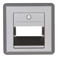 Kopp Abdeckung für UAE-Anschlussdose MILANO stahlfarben