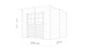 Vorschaubild Bertilo Gartenhaus Alster 4 - 19 mm
