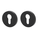 Vorschaubild Griffwerk Rosettenpaar rund GK4 -Graphitschwarz Schraubt. -PZ