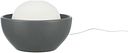 Vorschaubild TRIXIE Trinkbrunnen Vital Dome, Keramik, 1,5 l/20 × 10 × 20 cm, grau/weiß