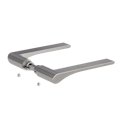 Vorschaubild GRIFFWERK LEAF LIGHT SIEGER DESIGN Griffpaar für Schlosskasten - Samtgrau, Kaschmirgrau, Graphitschwarz