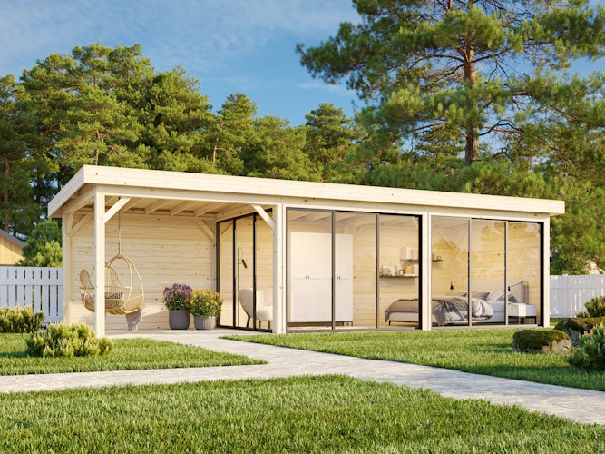 Palmako Carport/Pavillon Connect Lenna 24,9 m² Set 417 Slide