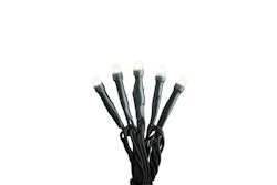 Konstsmide Weihnachtsbeleuchtung  Micro LED Lichterkette gefrostet 10 warmweiße Dioden