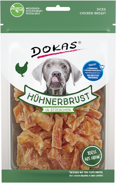 DOKAS Hühnerbrust in Stückchen HundesnackVorschaubild