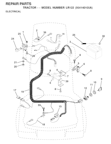 Husqvarna Gartentraktoren LR122, 954140105A, 1999-09