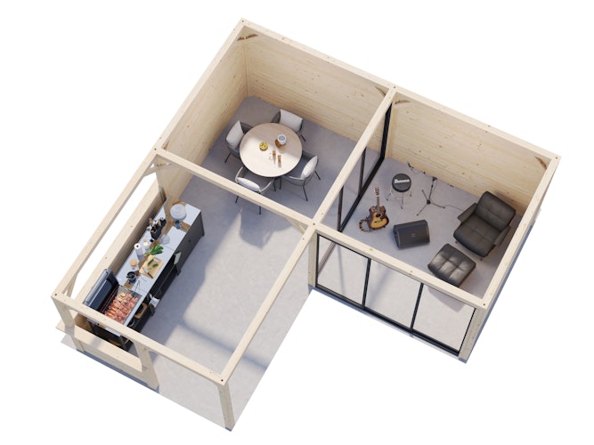 Palmako Carport/Pavillon Connect Lenna 24,9 m² Set 409 Slide