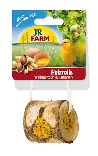 JR FARM Birds Holzrolle Wellensittich & Kanarien 150g Vogelsnack