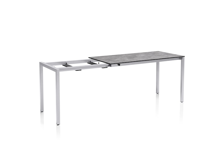 Kettler HPL-Ausziehtisch CUBIC 140/210 x 70 cm, Aluminium / HPL Anthrazit - Sonderaktion