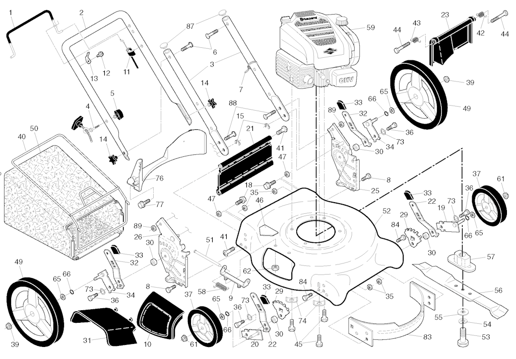 Explosionszeichnung Ersatzteile