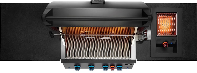 NAPOLEON Gasgrill Oasis Compact 105, Mattschwarz, mit BIG32-1 und Einbau SIZZLEZONE