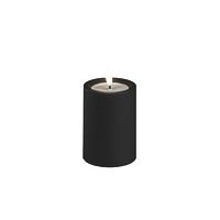 Konstsmide Weihnachtsbeleuchtung LED Kerze aus Kunststoff mattschwarz batteriebetrieben 10 cm