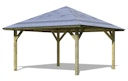Vorschaubild Karibu 4-Eck Pavillon Holm 1 kesseldruckimprägniert