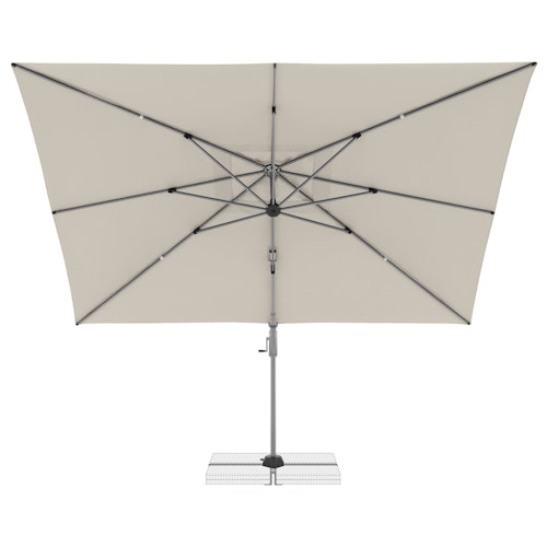 doppler Pendelschirm ACTIVE 260 x 350, Aluminium Silber / 100 % Polyester 180 g/m²