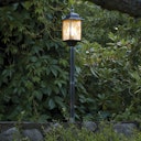 Vorschaubild Konstsmide Wegeleuchte Milano, schwarz silber,  Acrylglas Bleikristall (7245-759)