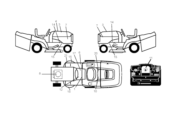 Husqvarna Gartentraktoren 96061018403 CTH171