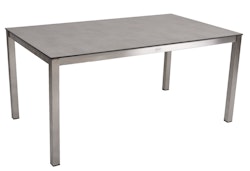 Garden Pleasure Tisch SIENNA 158 x 90 cm, Edelstahl / HPL Betonoptik