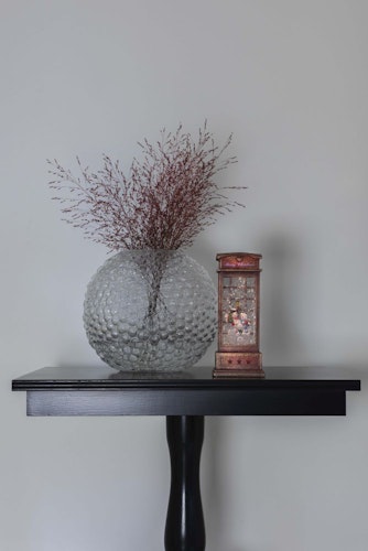 Konstsmide Weihnachtsbeleuchtung  LED Telefonzelle mit Schneemannfamilie