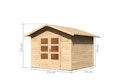 Vorschaubild Karibu Woodfeeling Gartenhaus Talkau 3/4/6/8 - 28 mm