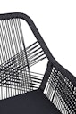 Vorschaubild Garden Pleasure Gartenmöbel Set ARVADA / POMONA, Tisch Ø 110 + 4 Sessel, Akazie / Rope / Kissen 100 % Polyester