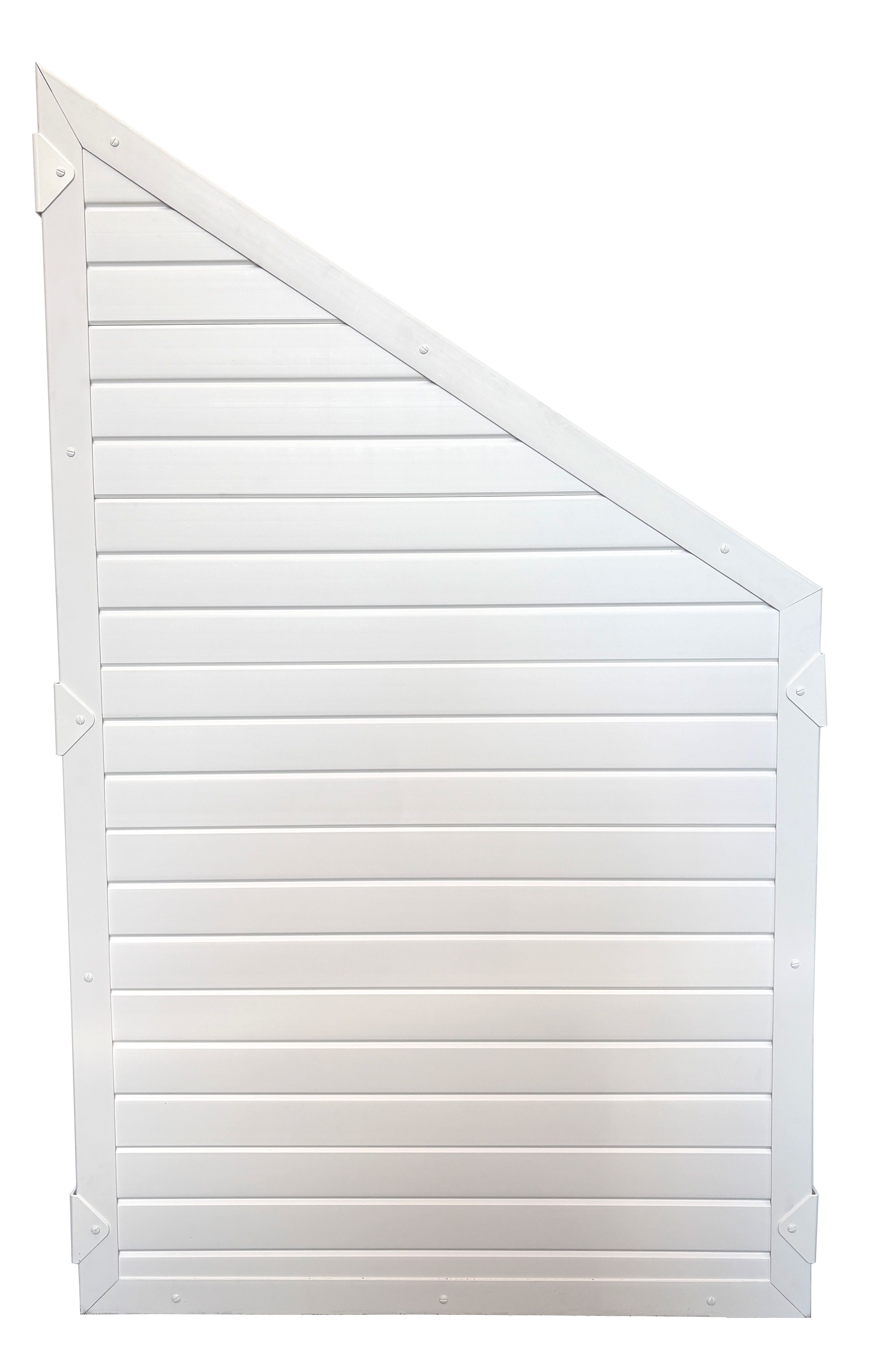 T&J LIGHTLINE KS-Zaunelement Ecke rechts 90 x 180/90 cm, weiß