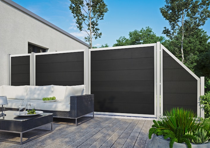 T&J MALÖ WPC Sichtschutzelement 900 x 1800/900 mm