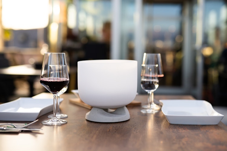 QFlame Feuerschale Set Table Concrete Ø 20 cm