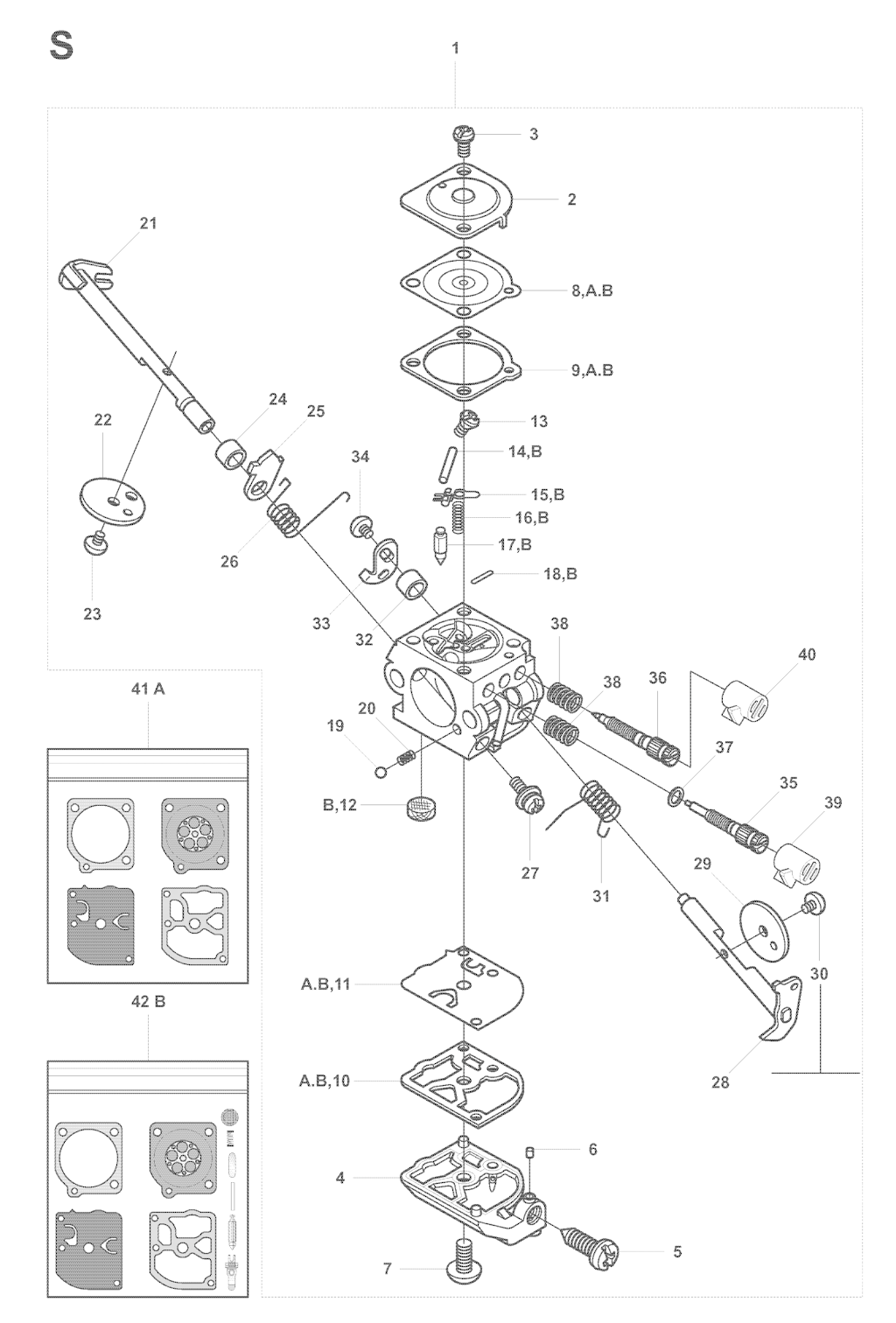 Explosionszeichnung Ersatzteile