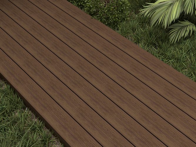 NewTechWood Deluxe Vintage WPC-Terrassendiele Hohlkammer Ipé  23 x 138 mm