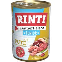 Rinti Kennerfleisch Junior mit Pute 400g Hundenassfutter