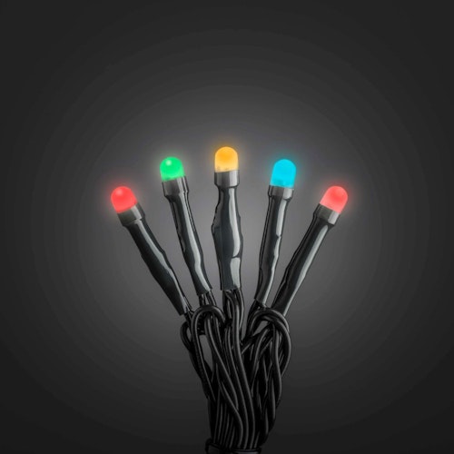 Konstsmide Weihnachtsbeleuchtung  Micro LED Lichterkette 80 Dioden schwarzes Kabel