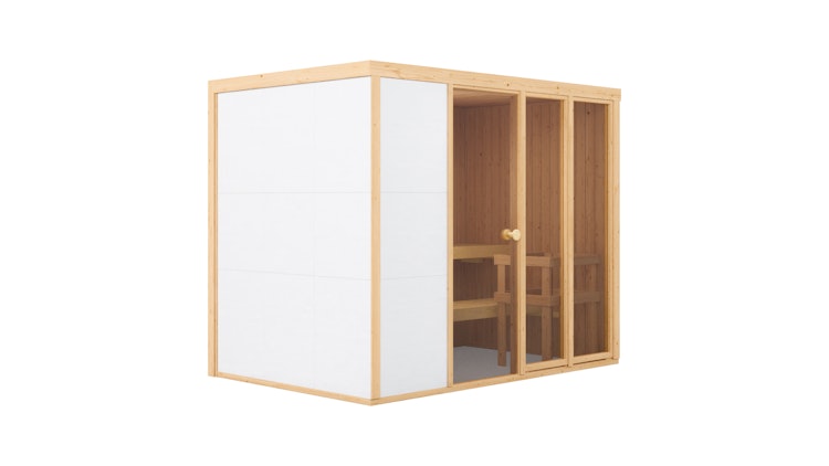 Bertilo Sauna Model 3 Large white - 58 mm