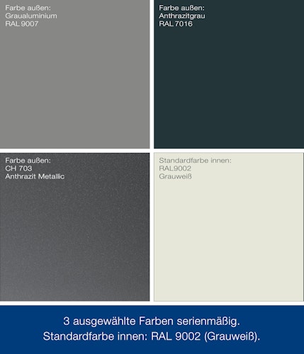 Hörmann Metall-Gerätehaus Juno JFD mit Flachdach