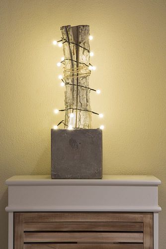 Konstsmide Weihnachtsbeleuchtung  LED Globelichterkette 50 warmweiße Dioden