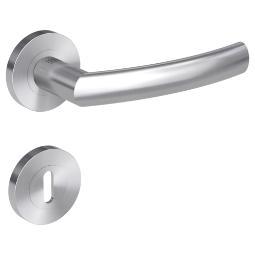 Griffwerk Türgriff LORITA PROFESSIONAL Schraubrosette- Edelstahl matt