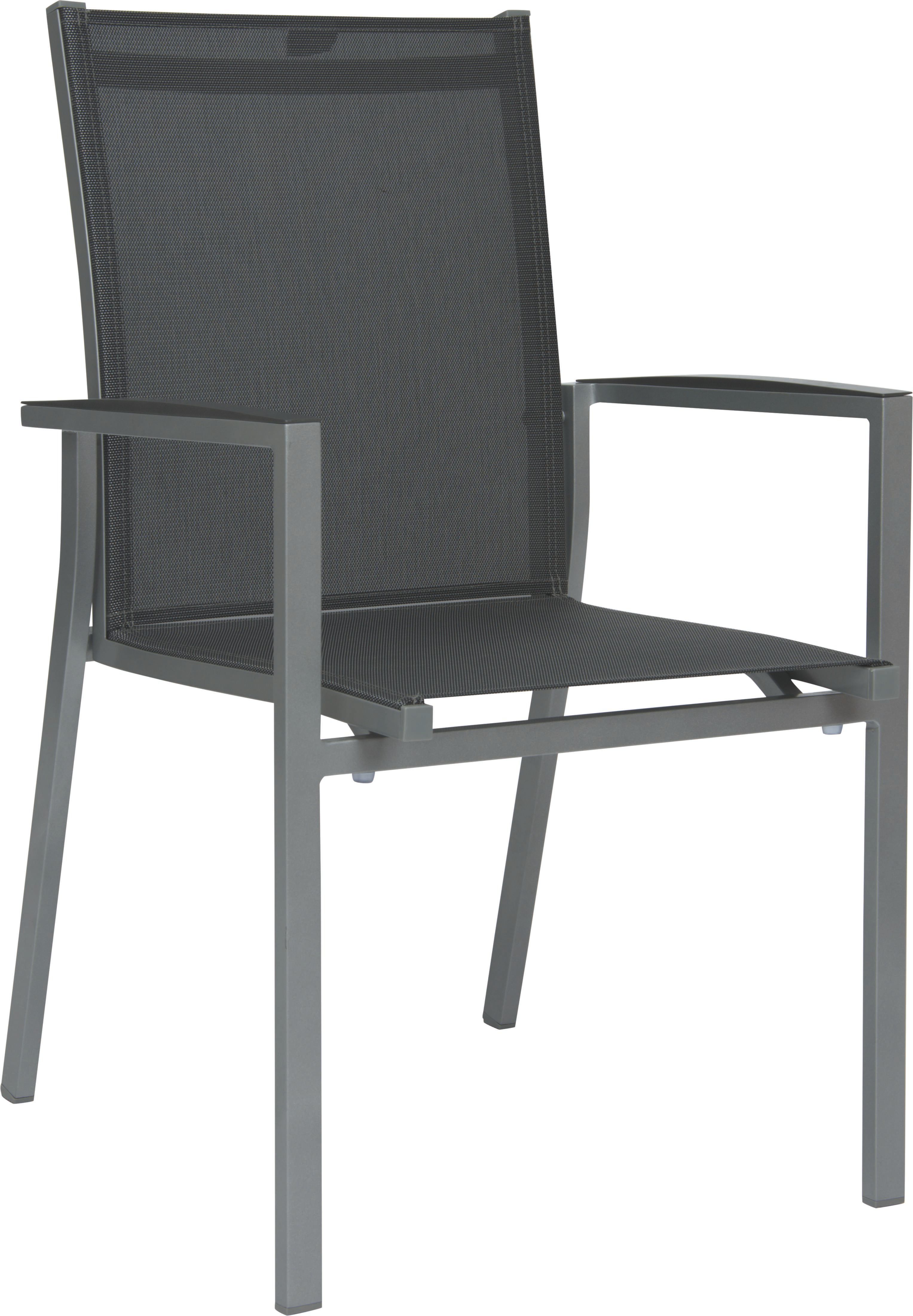 STERN Stapelsessel NEW LEVANTO, Aluminium / Textilen / Alu-Armlehnen - Auslaufartikel