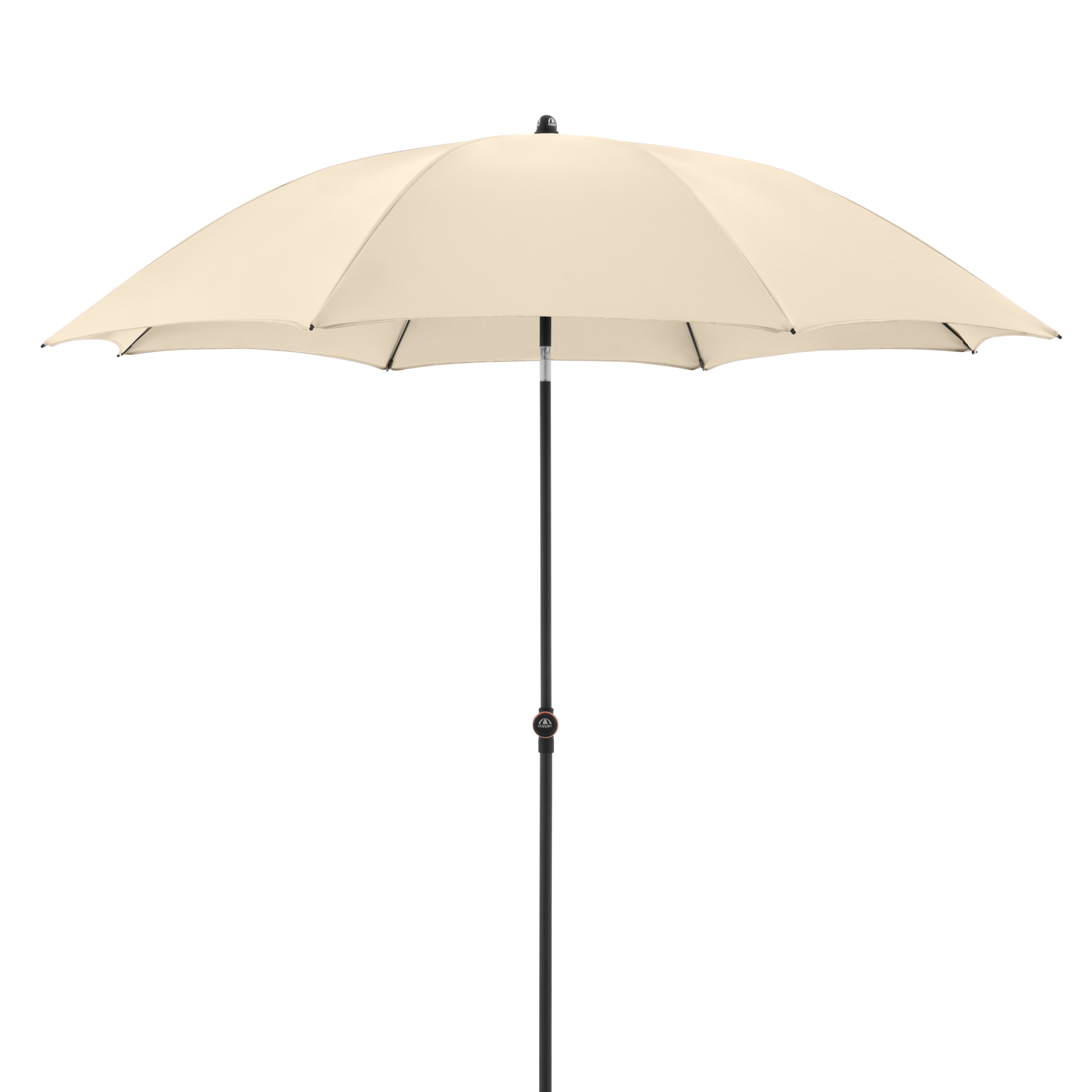 doppler Mittelmastschirm myZONE 200 Manual, Stahl Anthrazit / 100 % Polyester 180 g/m² Natur