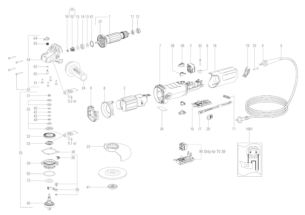 Explosionszeichnung Ersatzteile