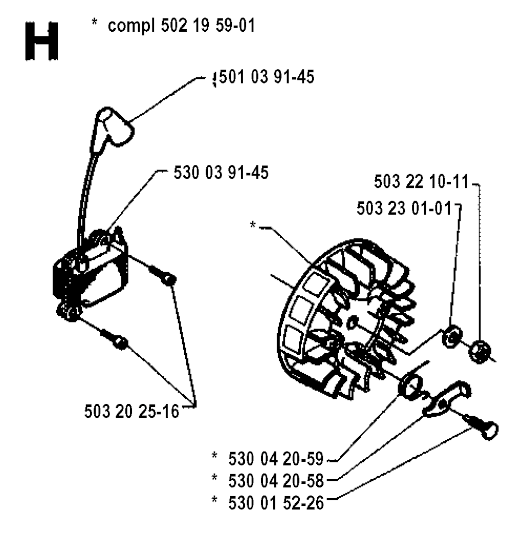 Explosionszeichnung Ersatzteile