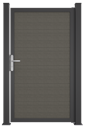 Vorschaubild GroJa BasicLine Nova Einzeltor Universal Rahmen Alu Anthrazitgrau 1000 x 1800 mm