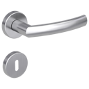 Vorschaubild Griffwerk Türgriff LORITA K3 Klippgarnitur- Edelstahl matt