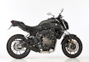 Vorschaubild SHARK KOMPLETTANLAGE Edelstahl beschichtet schwarz-matt DSX-10 für YAMAHA MT-07 EURO3  