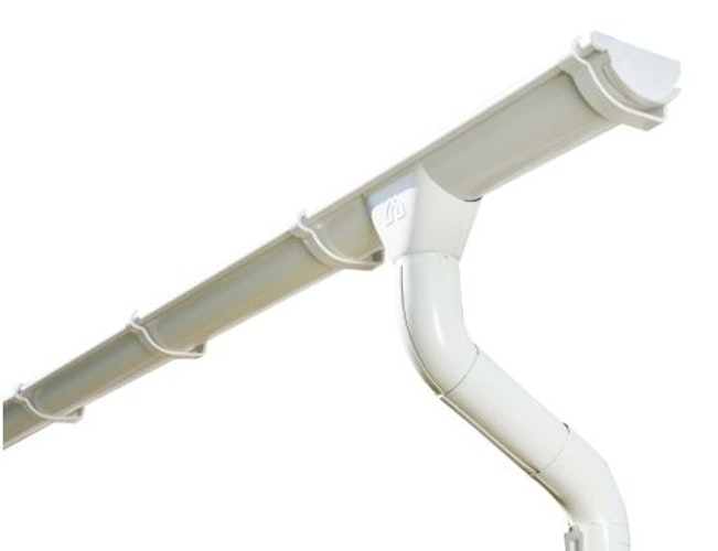 Skan Holz Metall Regenrinnen-Set für Flachdach-Carports