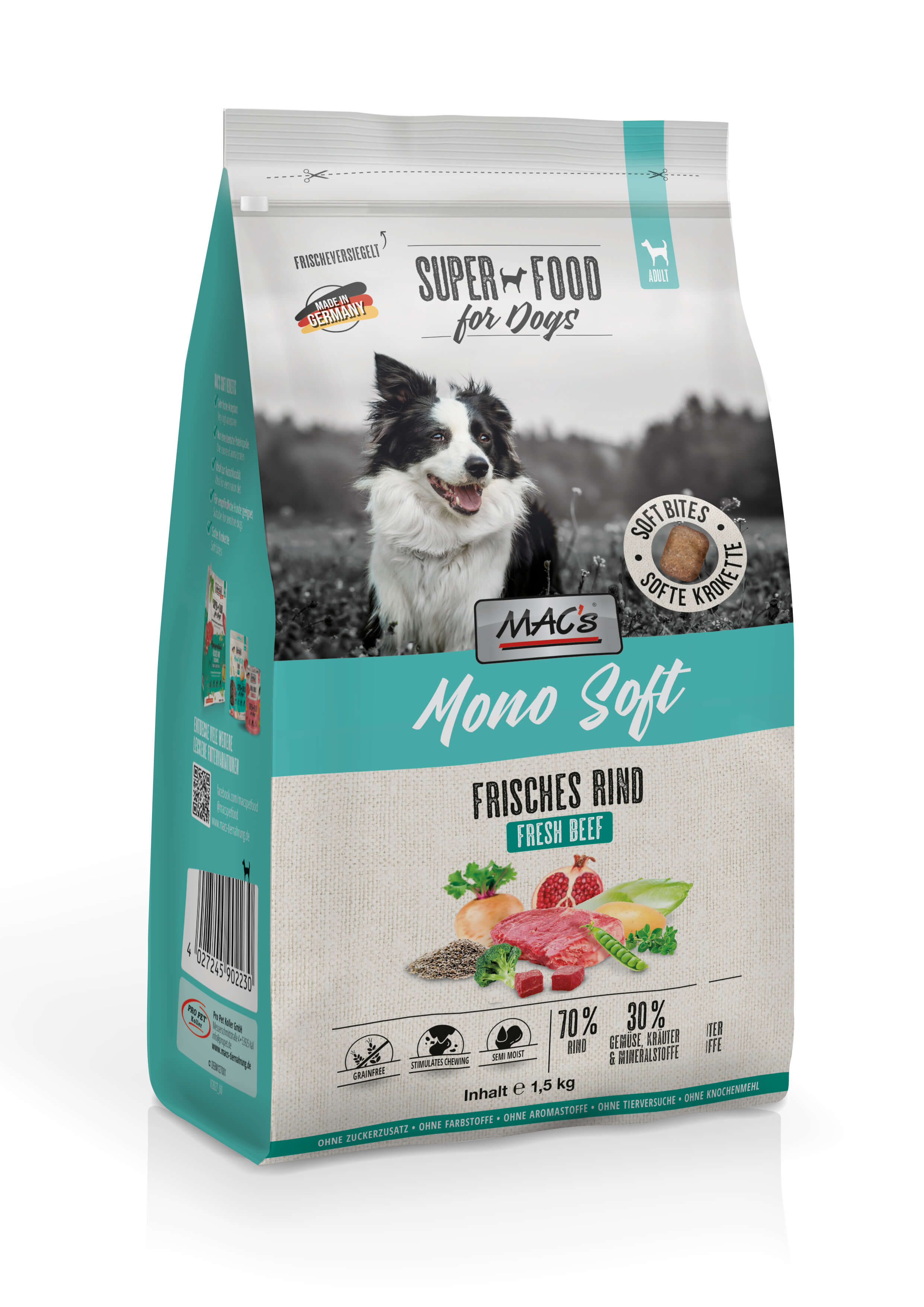 Macs 1,5kg DOG Mono Soft Rind