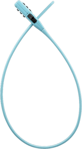 Trelock Zahlen-Kabelschloss Strap It 53 cm blau